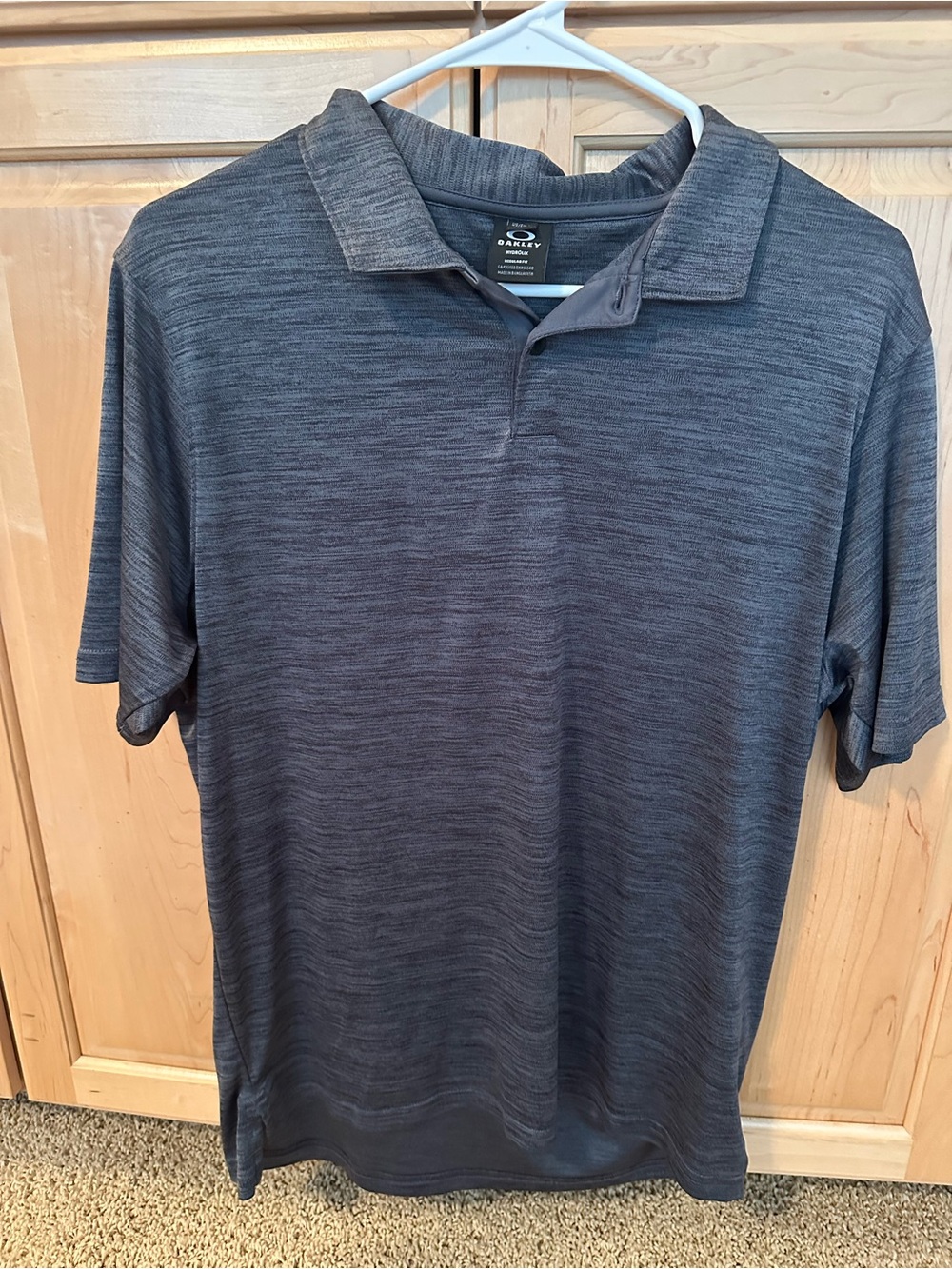 Oakley Men’s Heather Charcoal Polo
